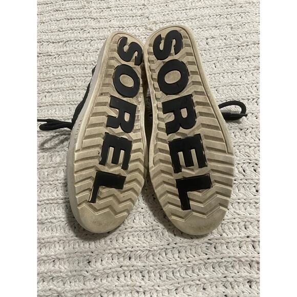 Sorel Lace Up Sneakers Shoes 1776091010 NL2866-010 Women's Size 8 EU 39 Black - Picture 2 of 10